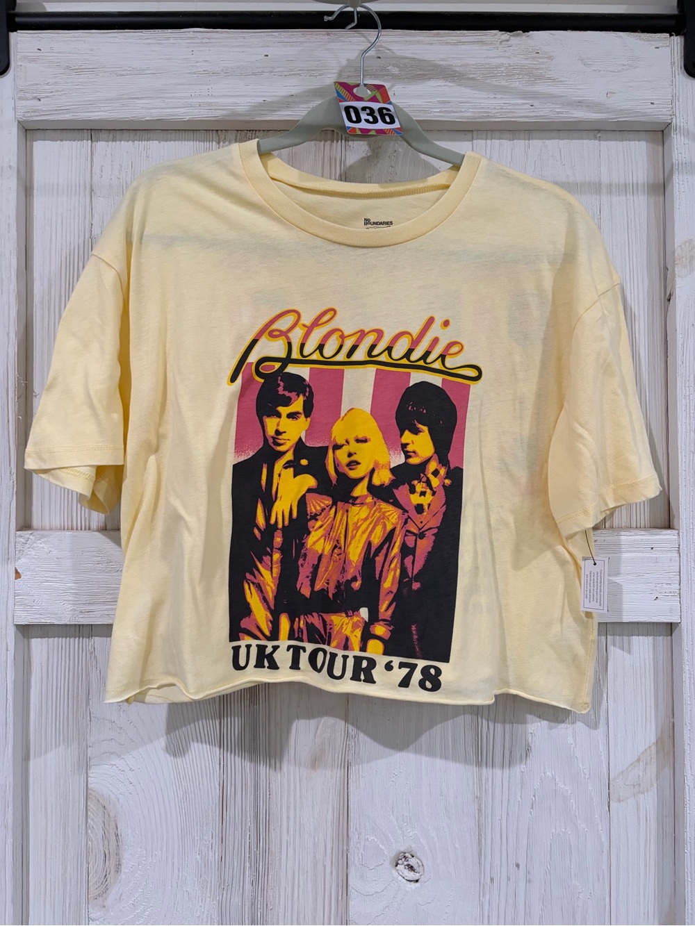 Blondie UK Tour '78 Yellow Graphic Kids Tee